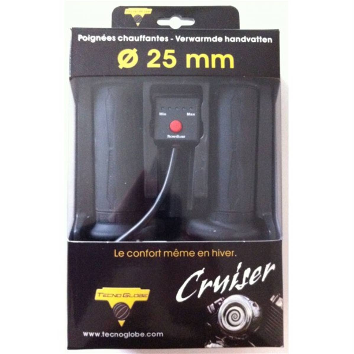 POIGNEES CHAUFFANTES Longueur 120 mm LUXE diam 25