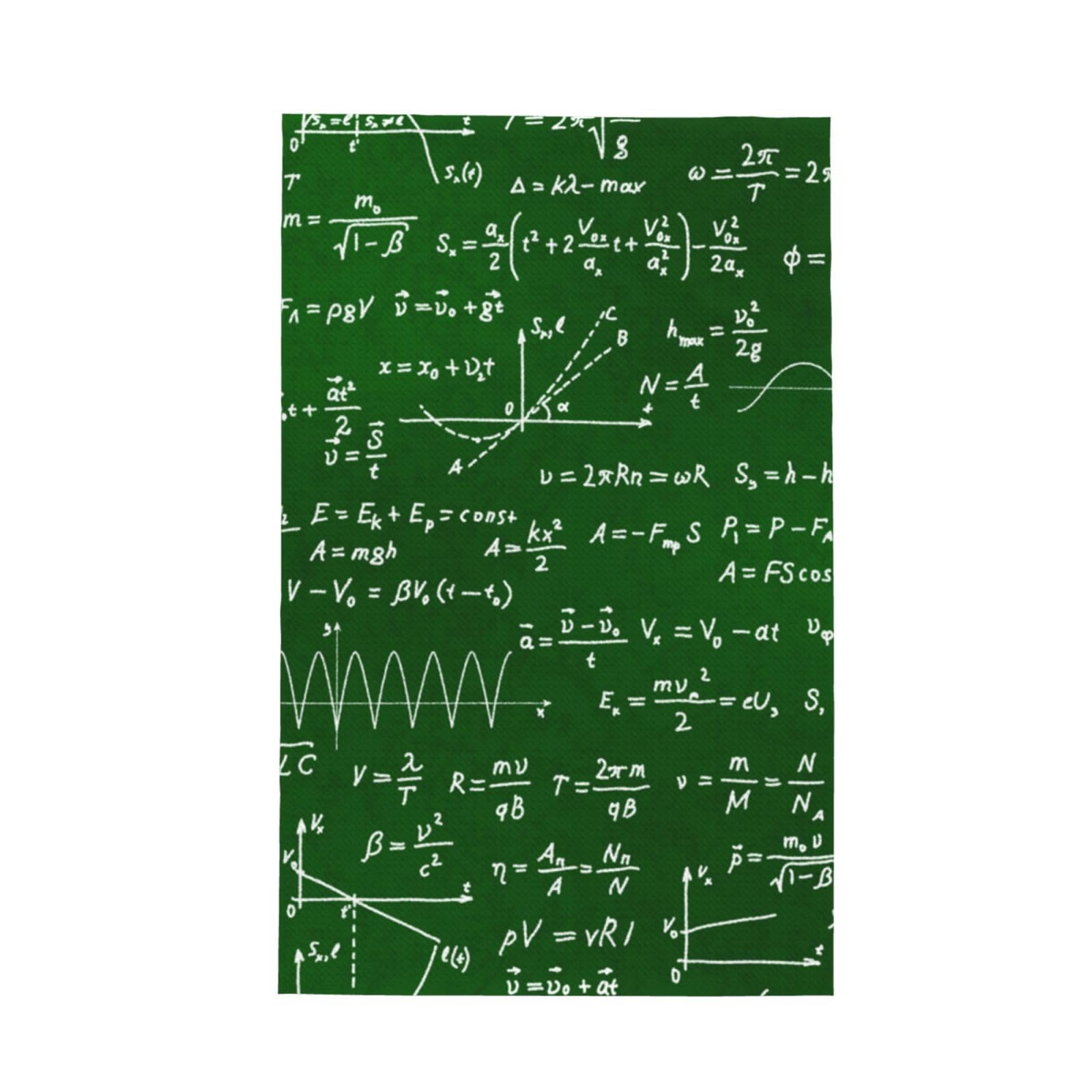 GRatka Math Equations Formulas,Waffle Tea Towels Kitchen Absorbent Dish Cloth Drying Dish Towels 41 x 66 cm