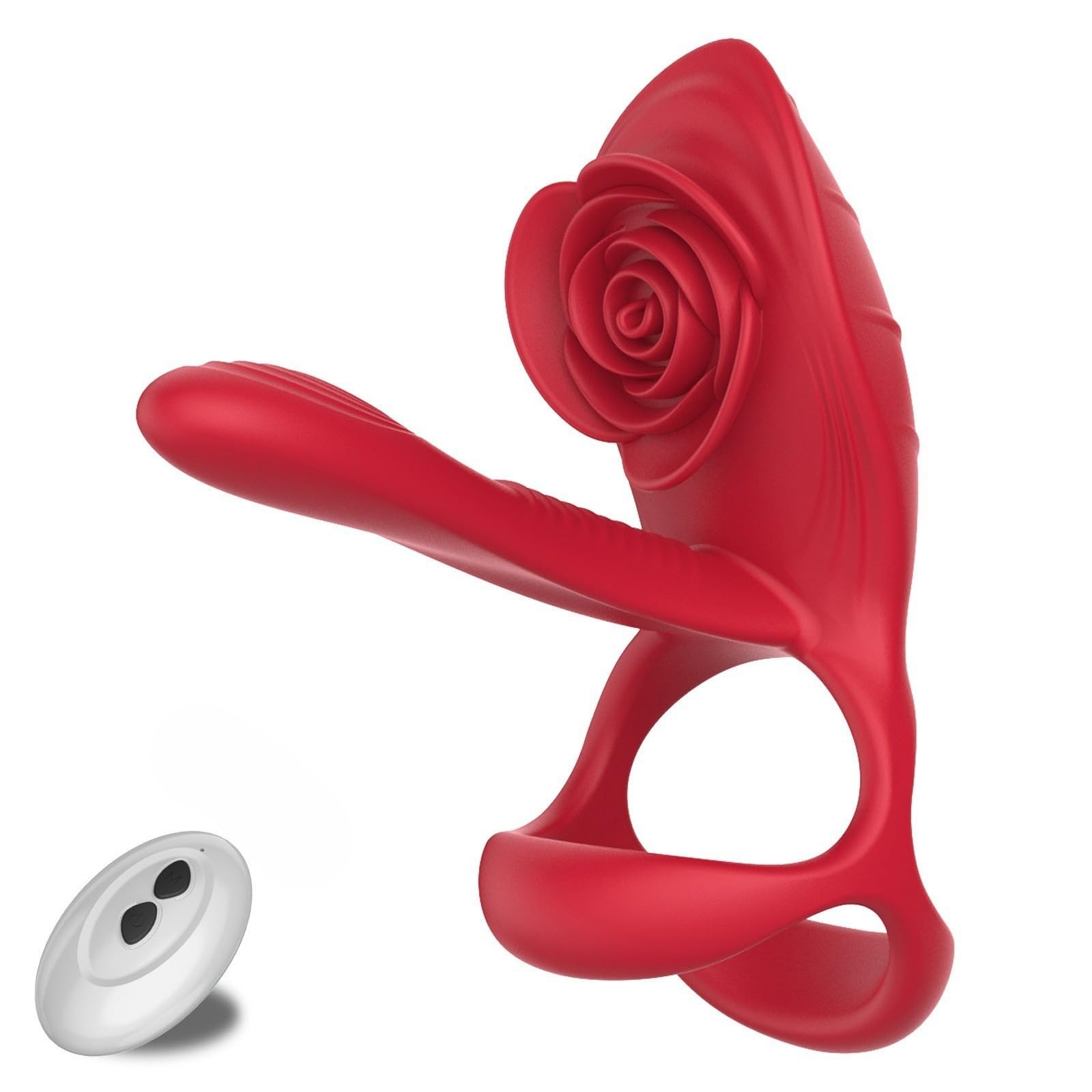 Anello vibrante universale — Anello 2 in 1 con massaggiatore e vibratore telecomandato, in grado di ritardare l'eiaculazione precoce e intensificare l'orgasmo