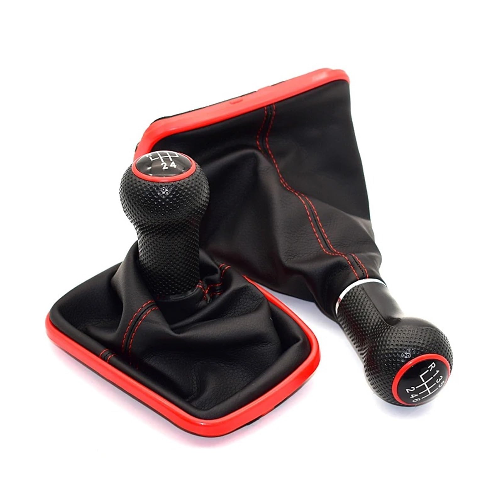 Zamiennik gałki zmiany biegów do VW do Golf 4 IV MK4 do GTI R32 do Bora do Jetta 1999-2004 5/6 biegów 12 mm gałka zmiany biegów dźwignia zmiany biegów osłona mieszka (5 biegów 1)(6 biegów-h)