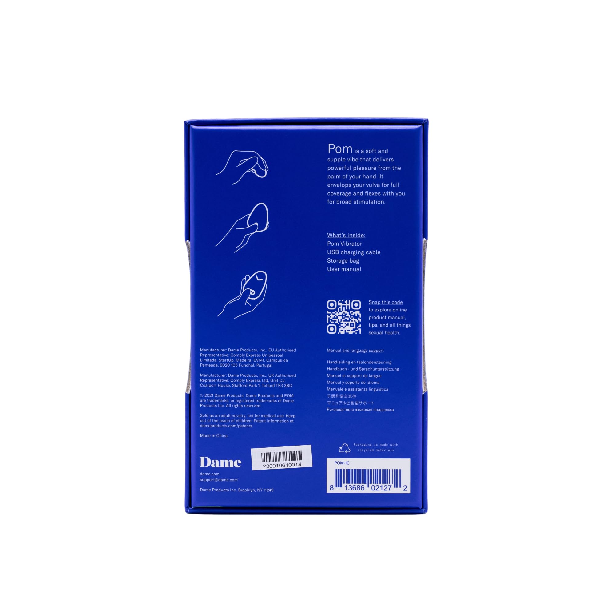 Dame Products - Pom Flexible Vibrator Ice