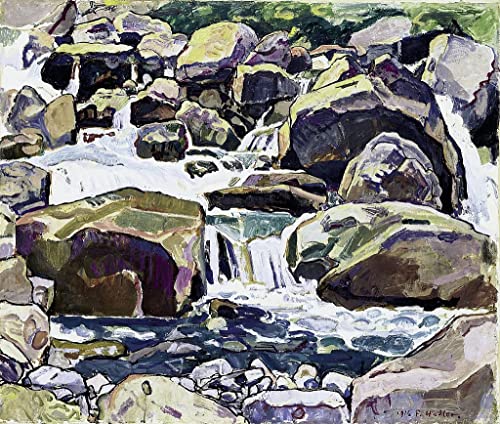 Affiche impression d'art Ruisseau de montagne Ferdinand Hodler déco salon 60x90cm