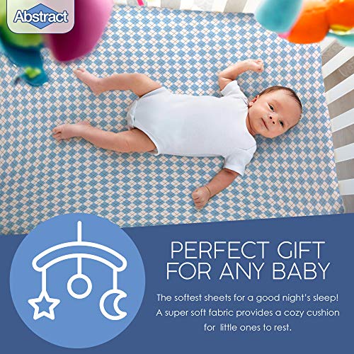 Abstract Cotton Crib Sheets - Fitted Crib Sheet For Standard Crib Mattress thumb #4
