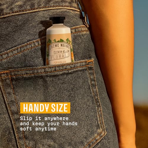 Panier des Sens - Small Hand Cream for Dry Cracked Hands – Orange Blossom Mini Hand Lotion for Dry Skin - With Sweet Almond and Olive Oil - Hand Care 96% Natural Ingredients - Travel Size 1 floz - Image 6