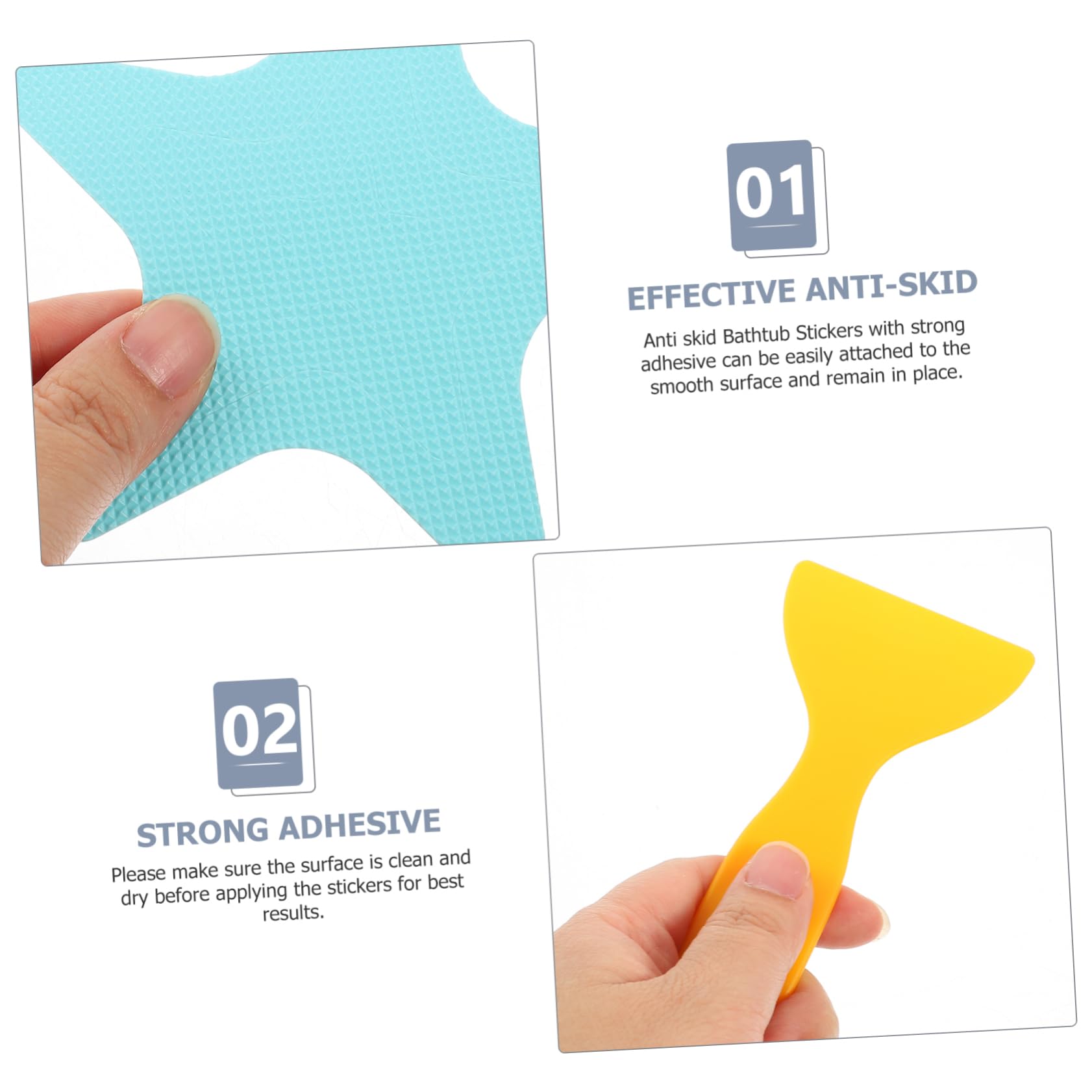 IMIKEYA 5juegos Pegatinas Antideslizantes Forma De para Baño Autoadhesivas De Seguridad para Bañera y Ducha Caídas Superficies Resbaladizas