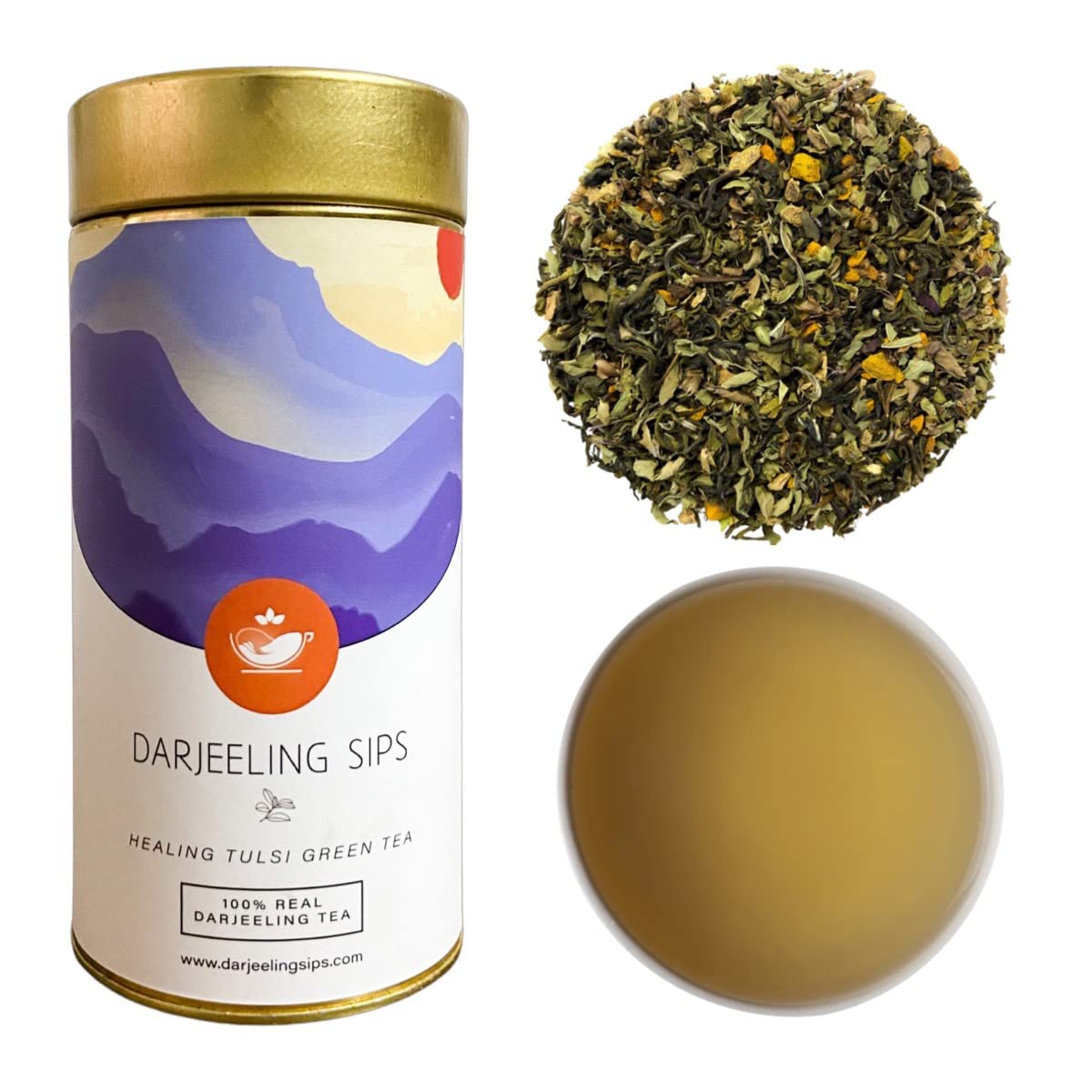 Darjeeling sips Healing tulsi green tea 100% Natural Ingredients | 100g (50cups) Loose leaf (B0BC1QZZND) Amazon Price History, Amazon Price Tracker