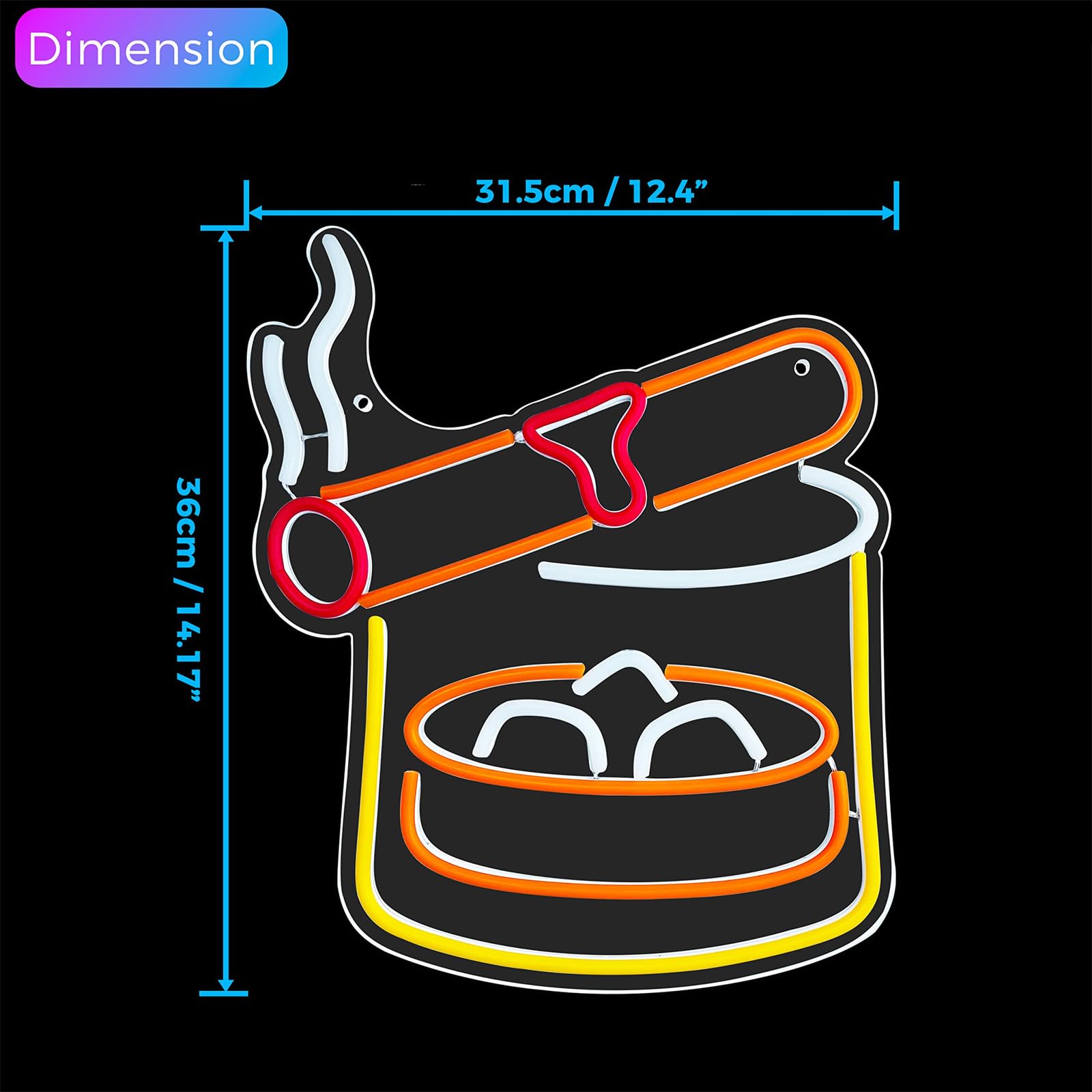 Cendrier néon LED à suspendre pour fête d'Halloween, restaurant, bar, boutique, cadeaux pour décoration murale, chambre à coucher, USB, avec interrupteur