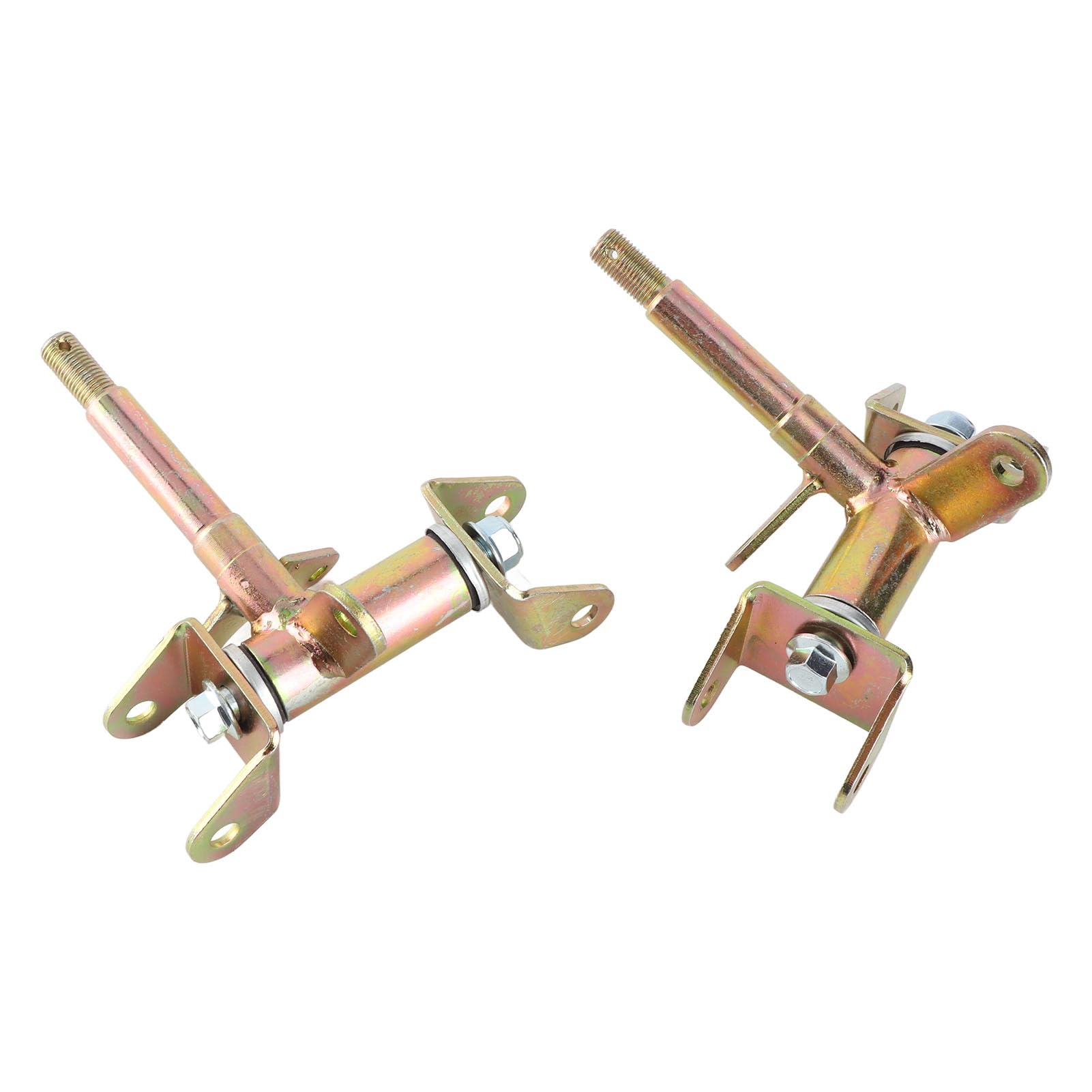 Keenso 17mm Zwrotnica Układu Kierowniczego Wrzeciono ze Stopu Metali Przednie Zwrotnice Lewy Prawy para 3 Kołki do Hamulca Bębnowego ATV 4-kołowe Gokarty od 50 Cm3 do 150 Cm3