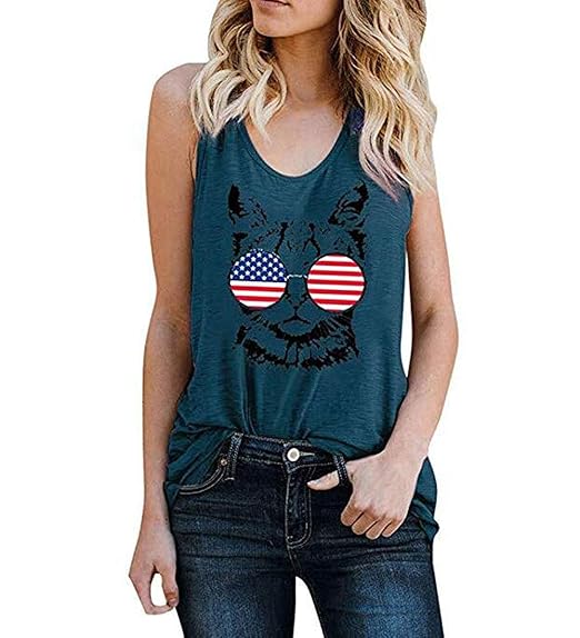 Sleeveless Tank Tops Funny Graphic Tees 