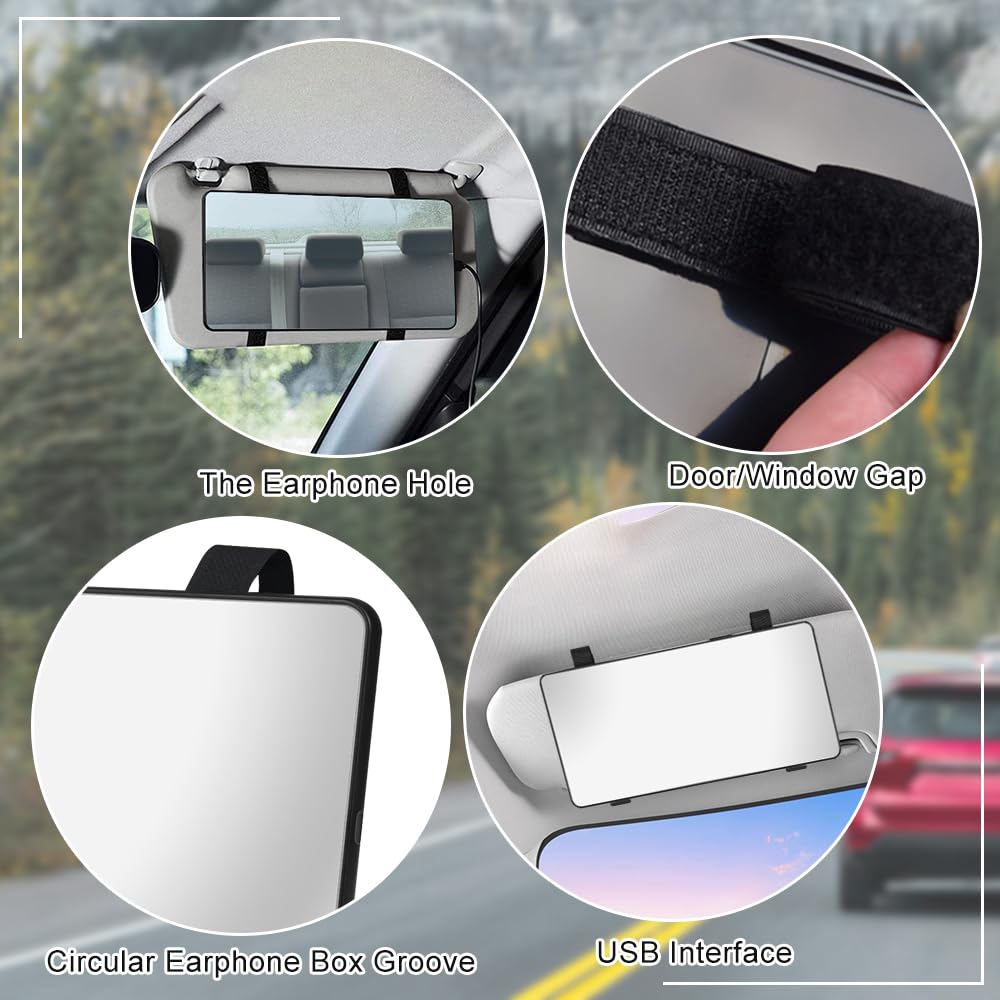 SPECCHIO A LED Aletta Parasole Soft Touch Per Vw Multivan Trasporter T4 - Foto 5