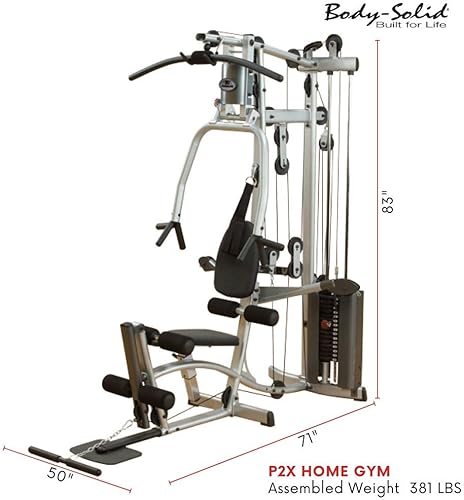 Vista 2 de Body-Solid Gimnasio en casa Powerline P1X de una sola pila
