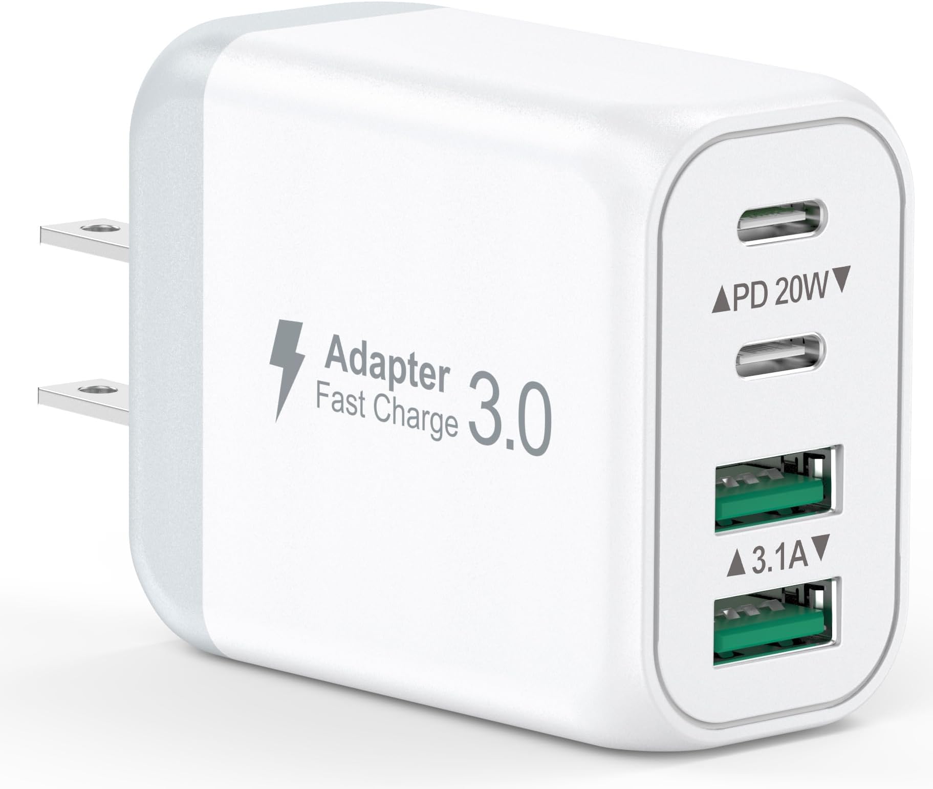 Amazon | 合計40W 急速充電器 USB コンセント Type-C 充電器 ACアダプター USBポート & USB Cポート PD ...