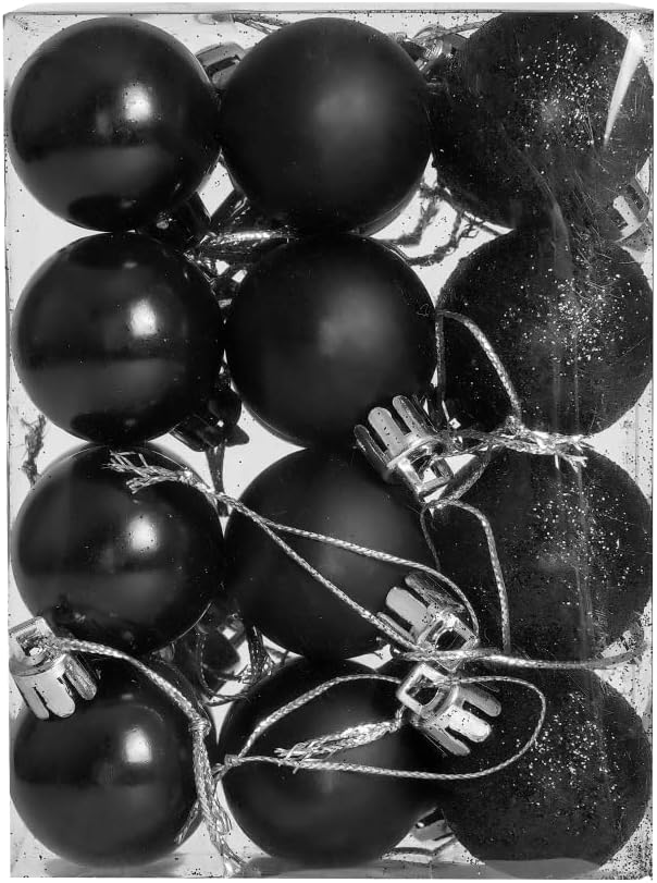 ZYBenda 24個 飛散防止 光沢仕上げ 光沢 クリスマスツリーボールオーナメント デコレーション - クリスマスハンギングボー