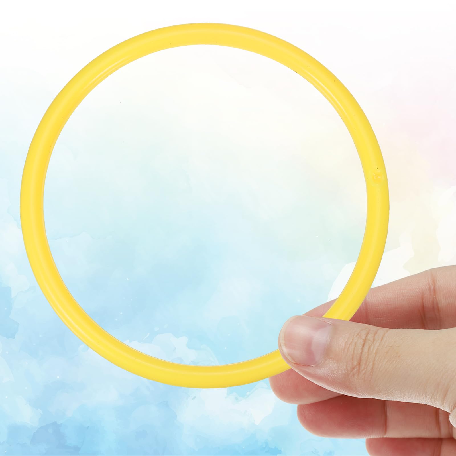 PATIKIL 4.3 Inch Plastic Ring-Toss Rings for Bottles 24 Pack Carnival Rings Plastic Hoops for Speed and Agility Practice Outdoor Party Favor - Image 3