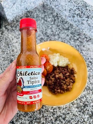 Miniatura 2 de Chiletico - Salsa tradicional de Costa Rica, picante, 10.5 fl oz, paquete de 1