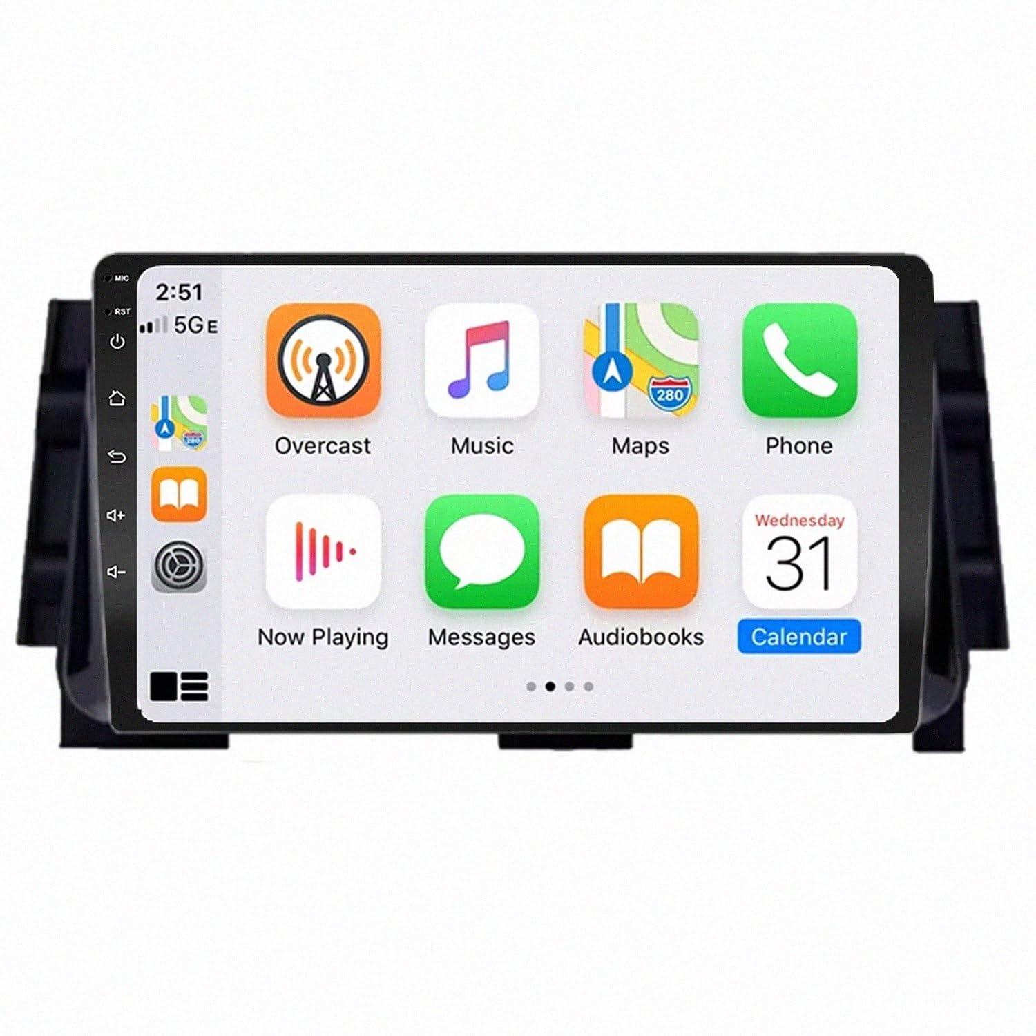 Nawigacja Z Ekranem Dotykowym, Radio Samochodowe dla Mitsubishi ASX 2010-2016 Przenośny Ekran Dotykowy Apple Carplay, Nawigacja Gps/Sterowanie, 8 Rdzeń 4G+64G