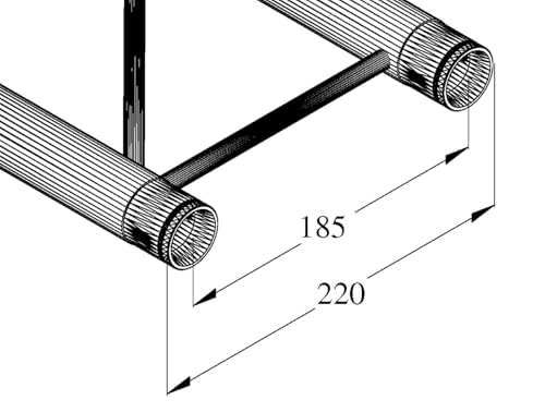ALUTRUSS DECOLOCK DQ2-S750 2-Wege Cross Beam bk