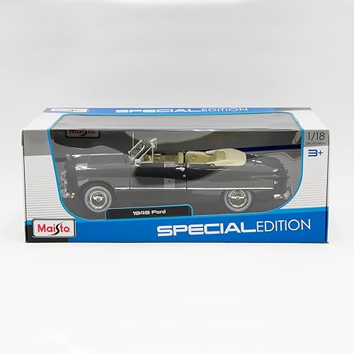 Miniatura 8 de 1949 Ford Convertible, Gris - MAISTO 31682 - Modelo de juguete fundido a presión a escala 1/18