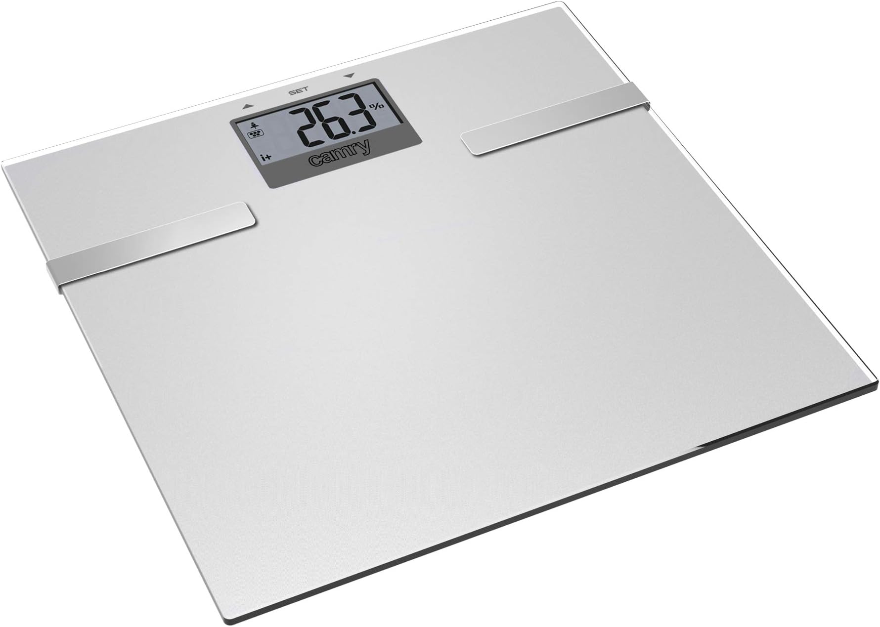 CAMRY Scale Personal with Analyzer Silver, Multicolour, One Size