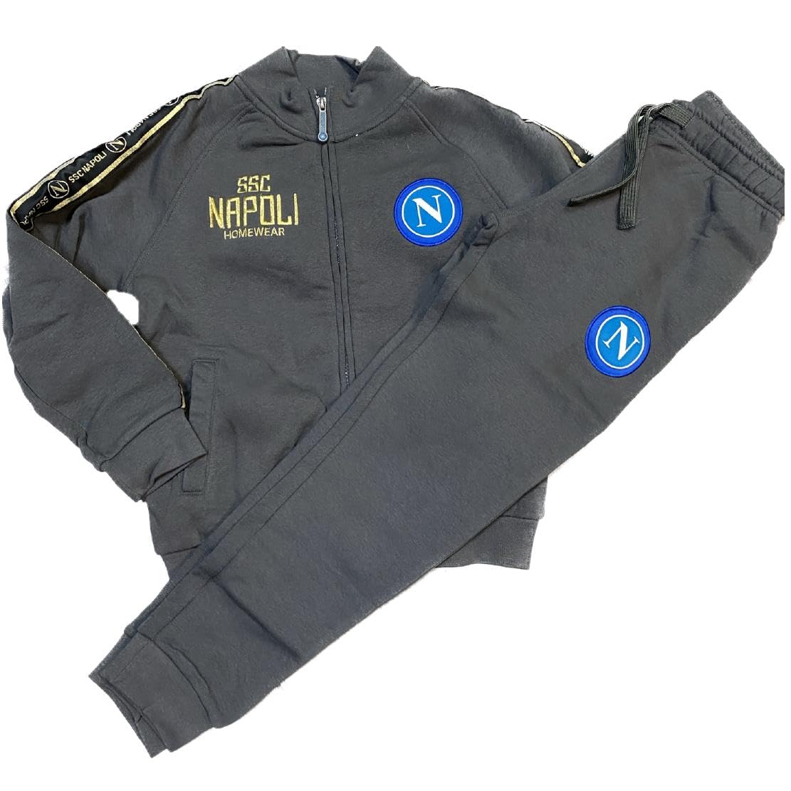 Tuta Napoli Tute Ragazzo Homewear Ufficiale Caldo Cotone Pigiami Personalizzati Con Nome e Numero PS 41422/23