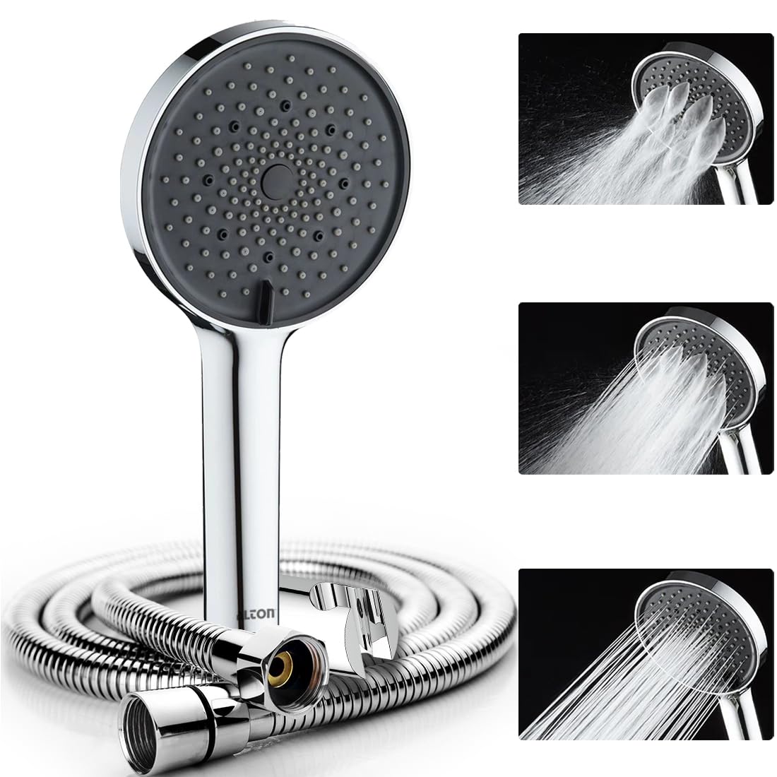 ALTON SHR22360, 5-INCH, 3-Function Hand Shower With SS-304 Grade 1.5 Meter Flexible Hose Pipe and Wall Hook, (Chrome) (B0CHYJTGXT) Amazon Price History, Amazon Price Tracker