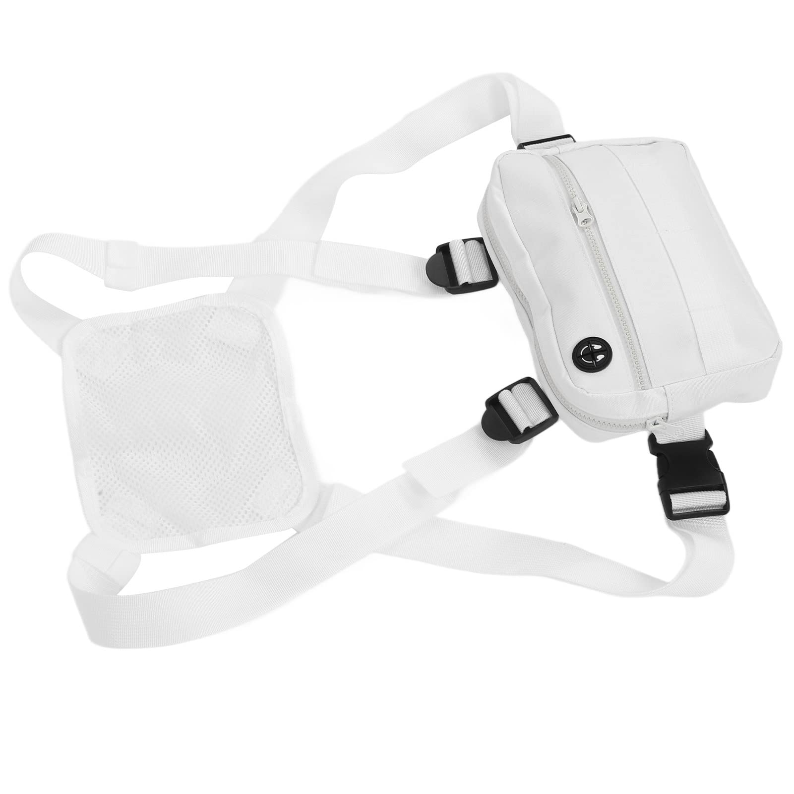 EvonecyEvonecy Chest Pack, Chest Bag Durable with Headphone Hole for Outdoor Activities(white)