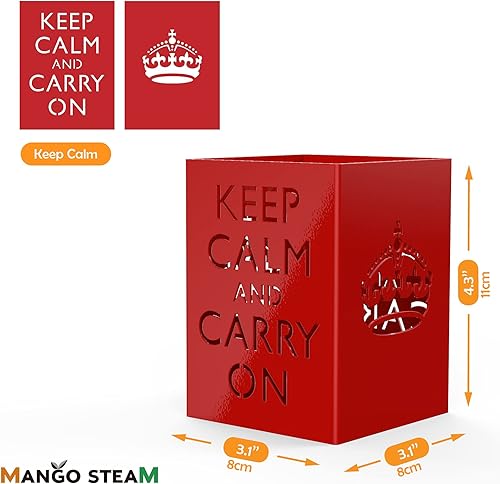 Miniatura 6 de Mango Steam Soporte de metal para bolígrafo, soporte para escritorio, organizador de vasos para oficina, aula, hogar (blanco, pájaro)