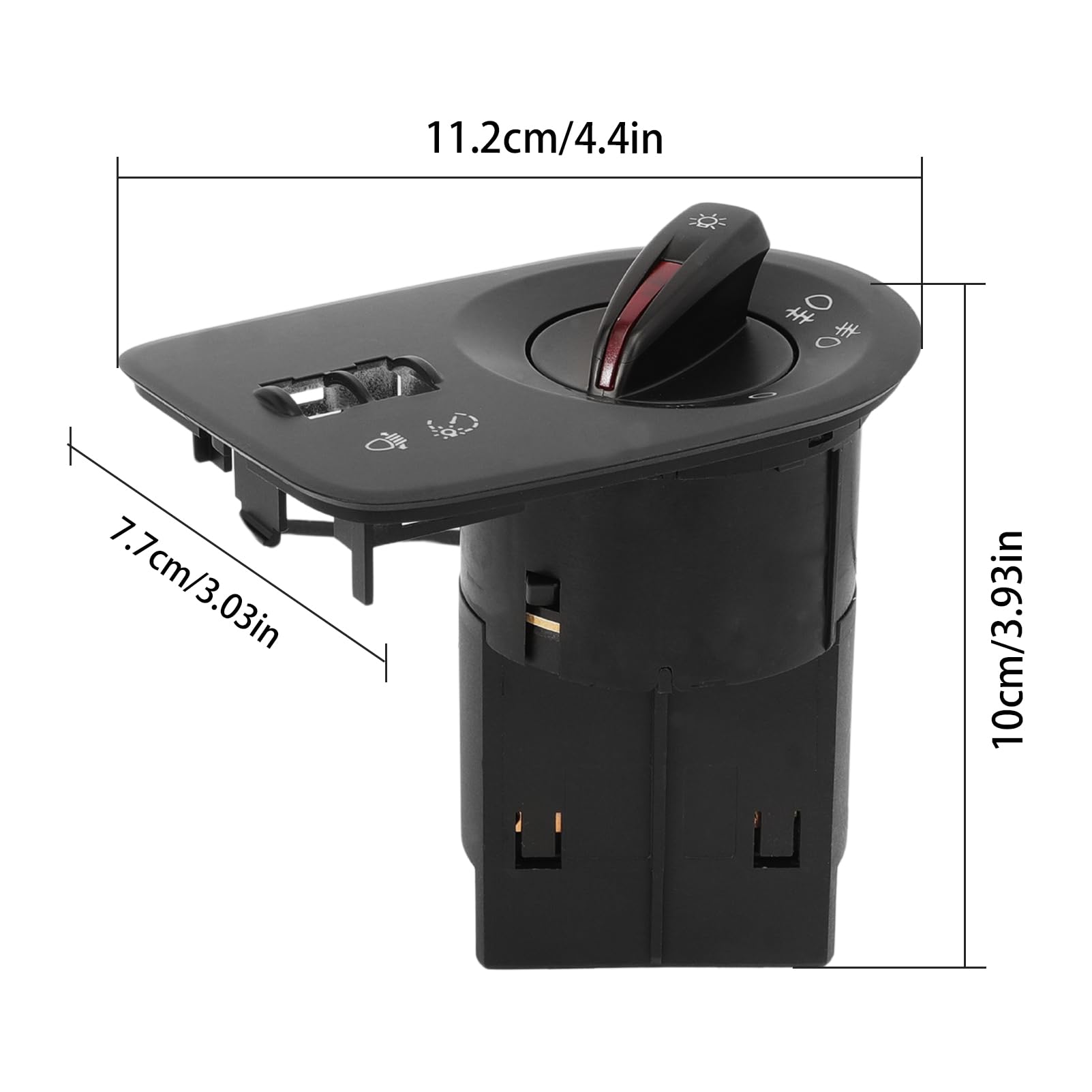 Interruttore Fari per Seat Ibiza 4 6j 2008-2015, Interruttore Pulsante Controllo Interruttore Deviatore luci Fendinebbia Ibiza IV OE 6J1941531J 6J1941531A 6J1941531AL