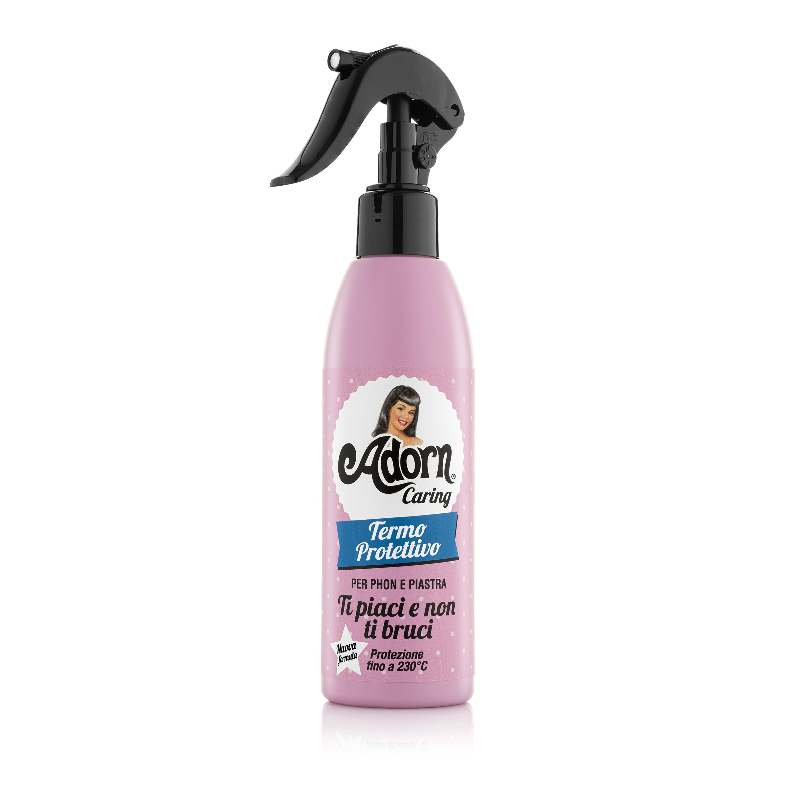 Adorn Ti Piaci E Non Ti Bruci Spray Termoprotettore capelli (200 ml), Protettore termico capelli per phon e piastra, Termo protettore contro i danni del calore per una chioma morbida e lucente