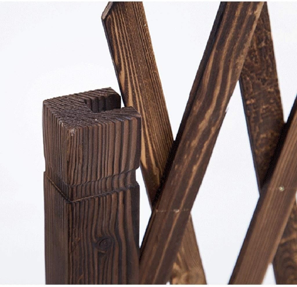 PLJKIHED Valla de Madera/barandilla telescópica/barandilla antiséptica para Exteriores/Cerca Decorativa de jardín/partición telescópica (tamaño: 160 cm x 70 cm) Stabilize