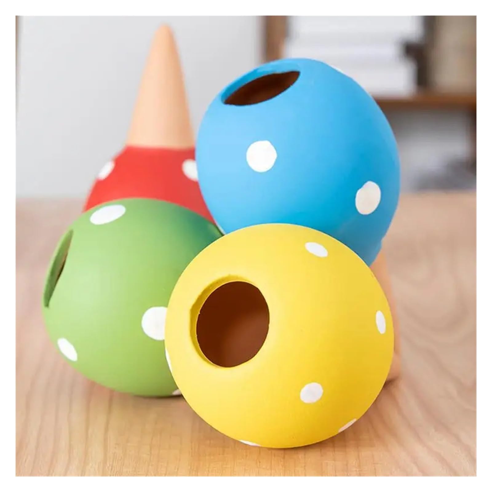 4 stücke Bewässerung Stakes Automatische Terrakotta Urlaub Anlage Waterer Globen Dot Design Töpfe Waterer Geräte