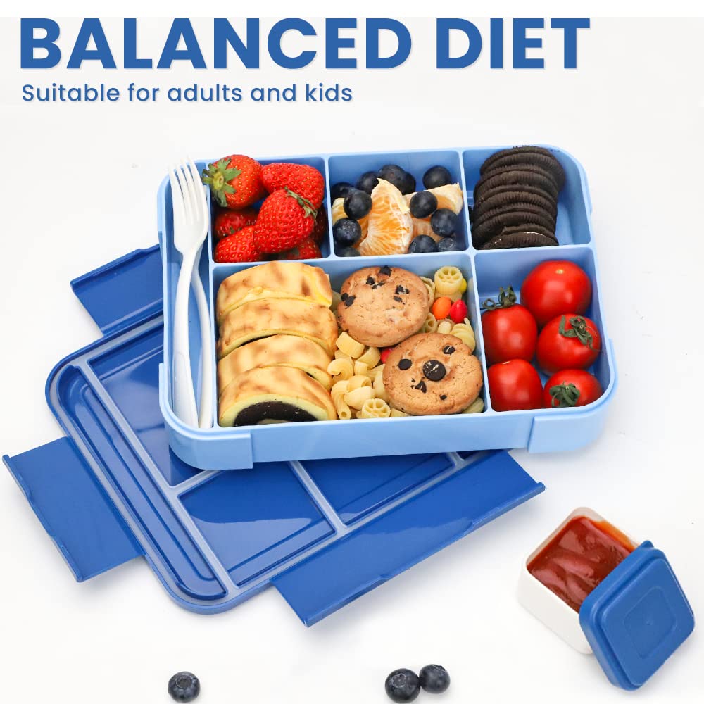 Bento Box Lunch Box Boîte À Déjeuner Pour Enfant Avec 6 Compartiments