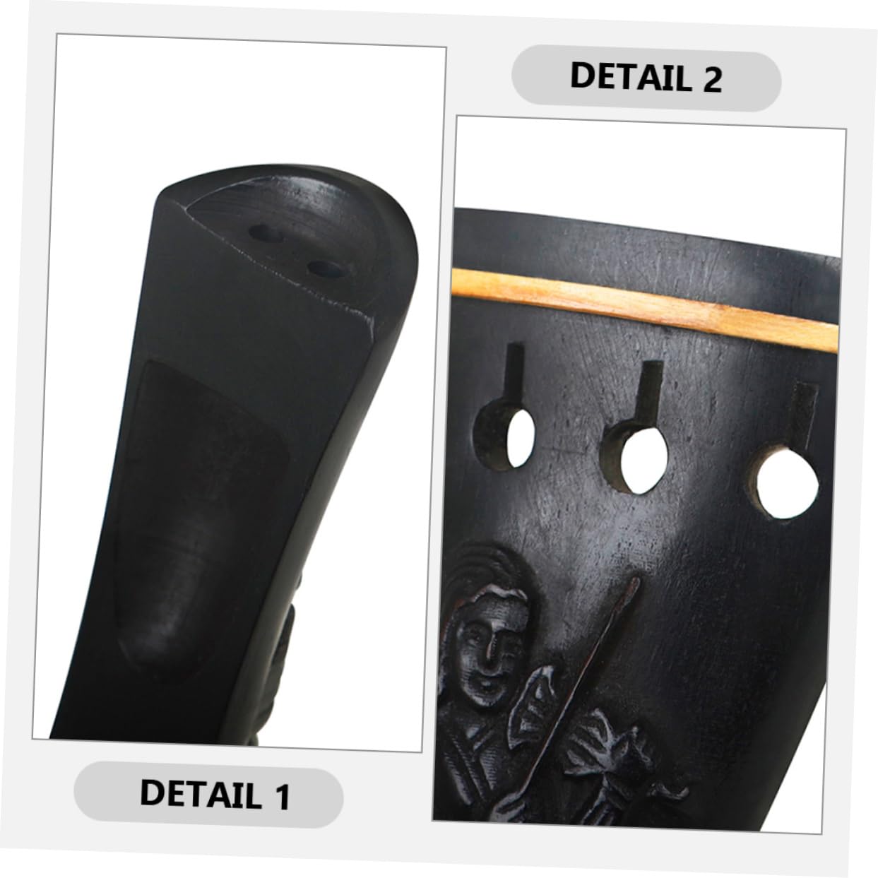 Ensemble de Violon 1 Set Cordier Noir en Bois pour 4/4-3/4