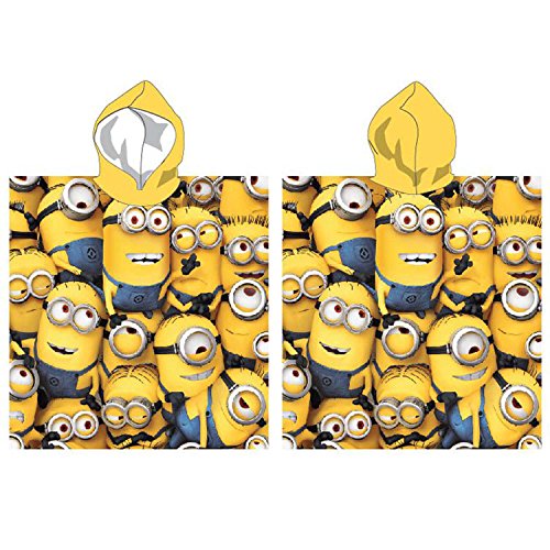 Preisvergleich Produktbild Handtuch Poncho Meer Minions Band 55x110 100% Baumwolle STN820749.