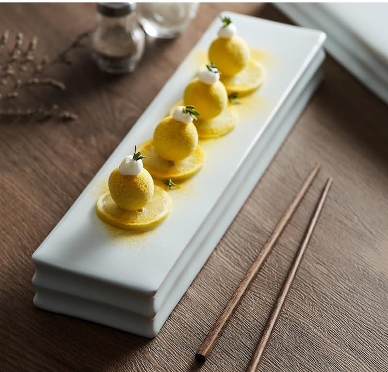 Appetizer Plates Rectangular Ceramic Bread Dessert Plate Restaurant Tableware Sushi Plate Snack Dessert Plate Cheap Plates