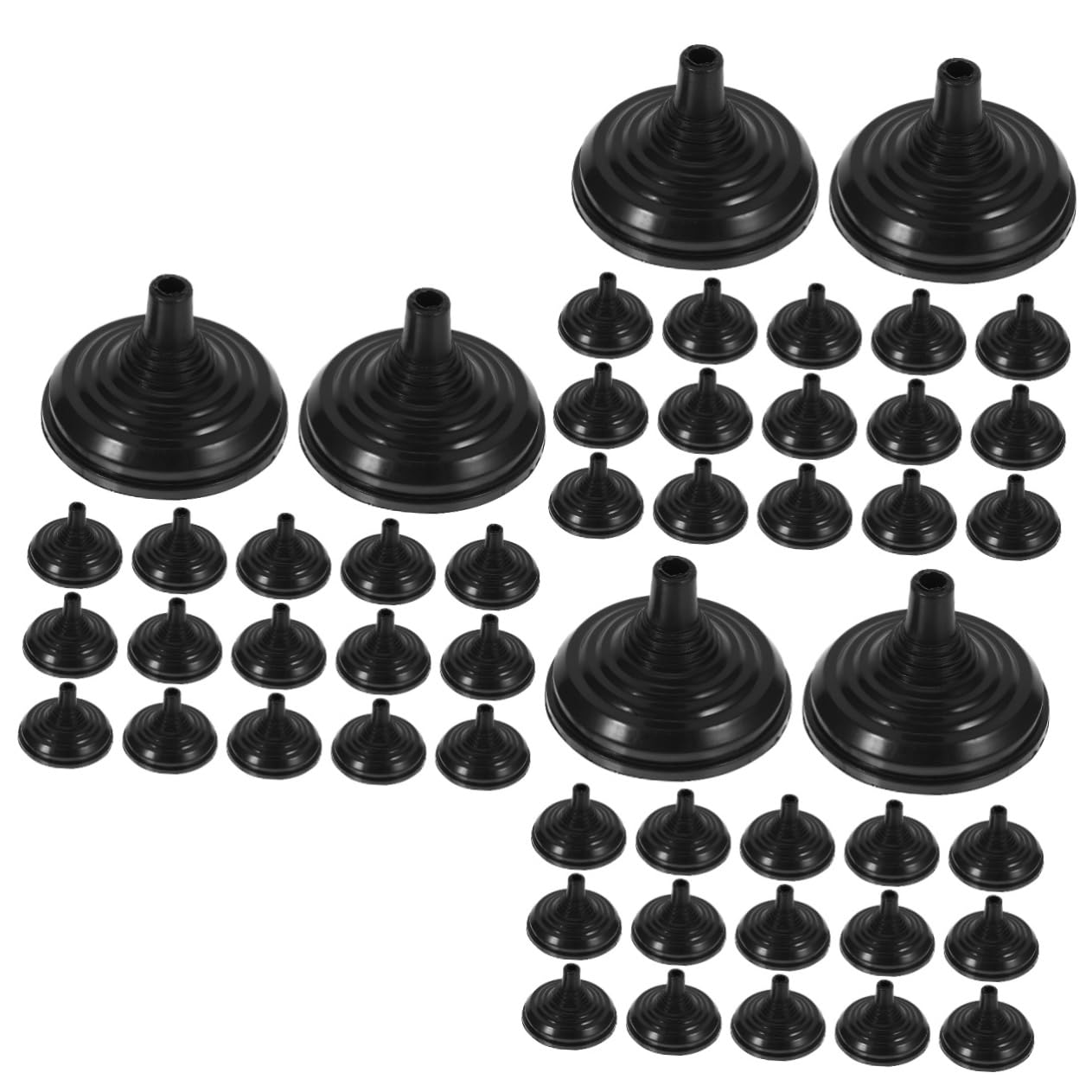 Supports de drapeaux miniatures DOITOOL avec base ronde pour décoration de fête | Lot de 3