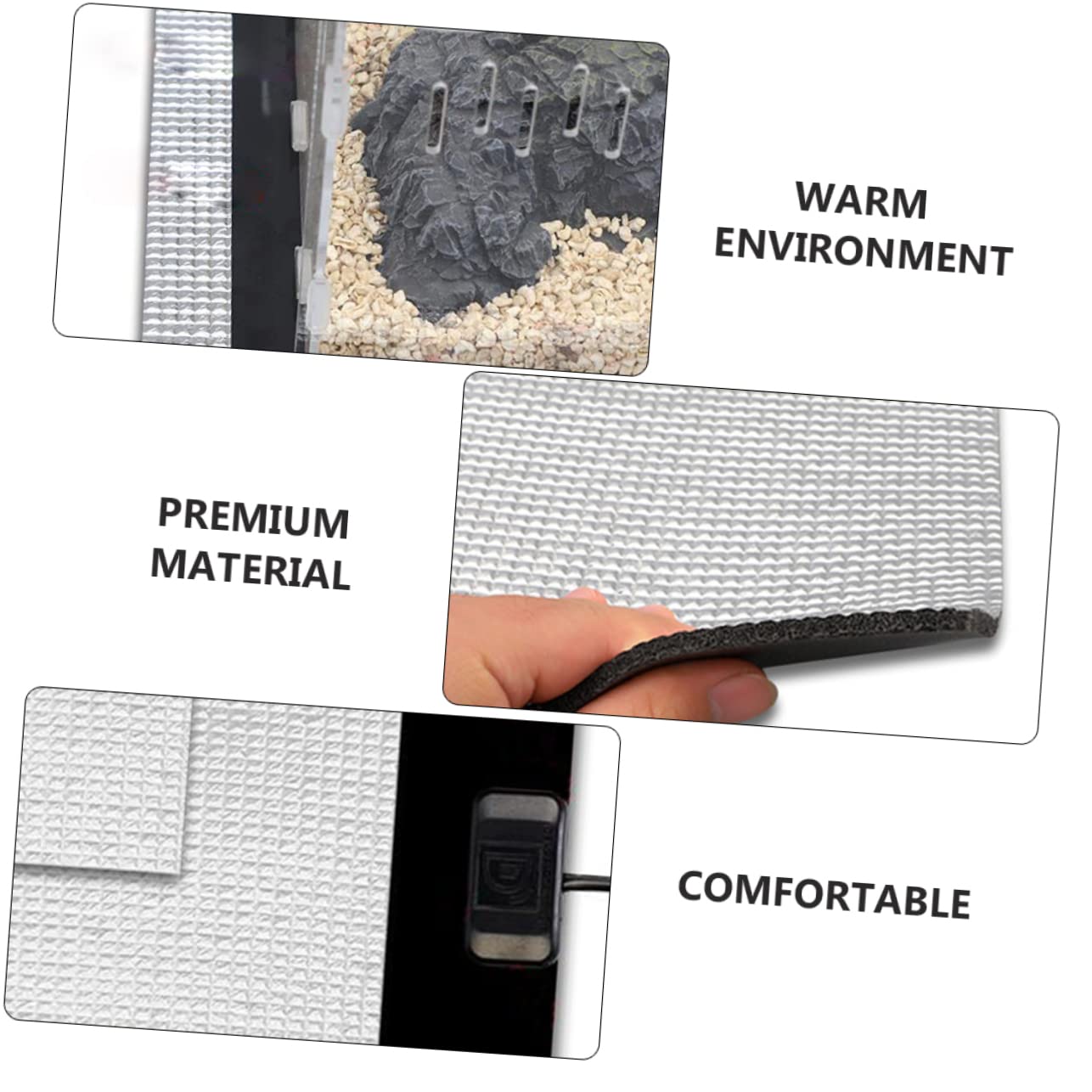 HANABASS Pet Heating Pad Parrot Mat Winter Pet Warmer Thermal Insulation Pad No Electricity Easy to Fold