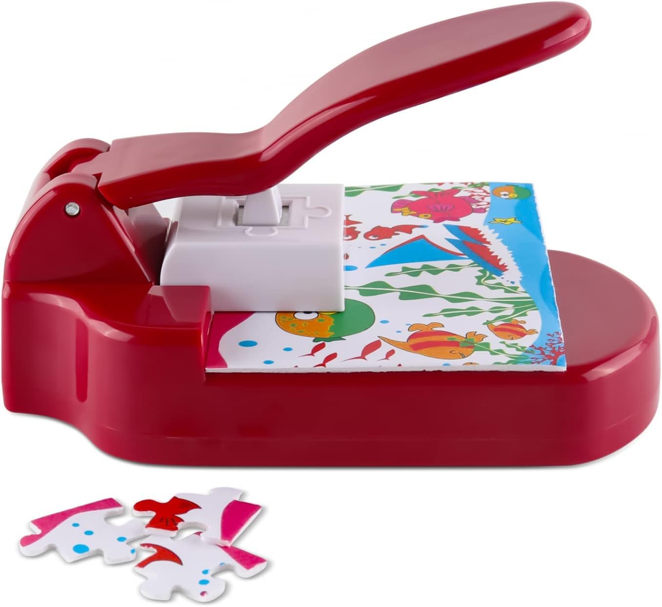 Luteti Puzzle Making Machine, Puzzle Maker Machine Cutter with 10 Adhesive Foam Boards, Labor Saving DIY Puzzle Jigsaw Mini Tool for Arts Crafts Make Jigsaw Puzzles Scrapbooking-image-21