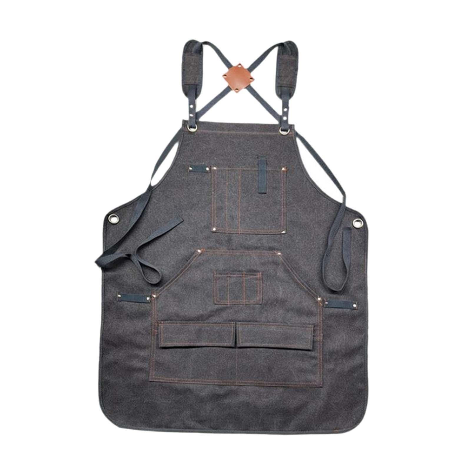Woodworking Shop Apron Gardening Apron for Technicians Men Women Blacksmiths Dark Grey-image-41