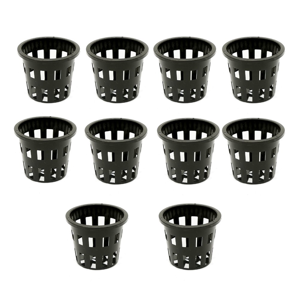 BIO BLOOMS AGRO INDIA PRIVATE LIMITED Netted pots or hydroponic and aquaponics Pot Black Color Set of 10 pcs Bio_160b-image-12