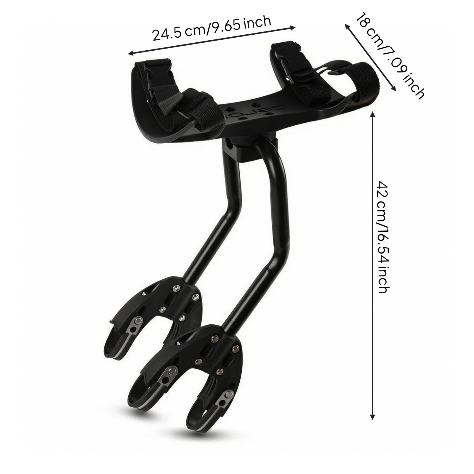 kowaku Portabultos Trasero de Bicicleta tín Par te Estable y Armazón Tubular Materiales Aluminio y Nailon para Ruedas 20-29 Pulgadas Adecuado para Entrenamientos Rutas Ocio