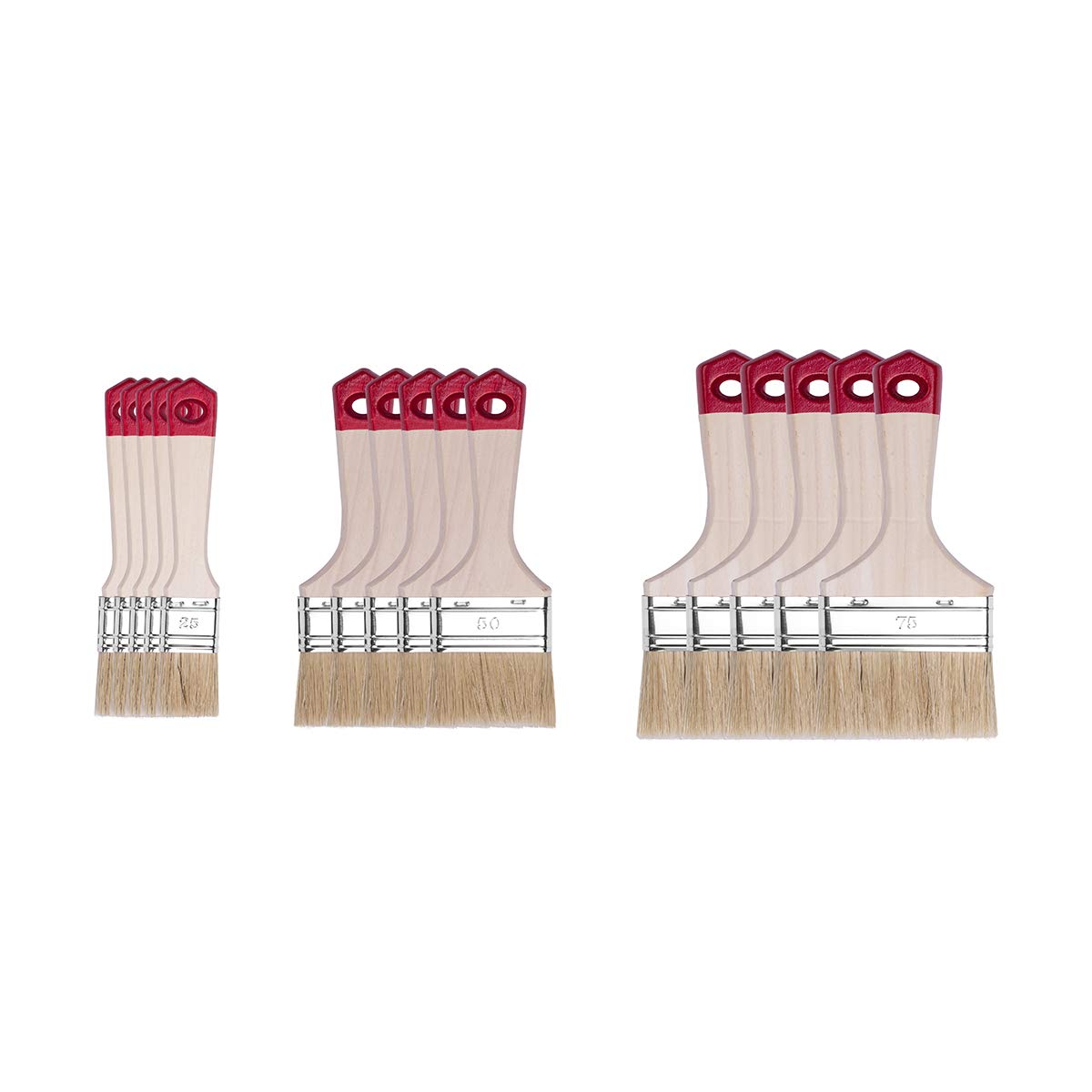 Hardy flat brush 25 mm 50 mm 75 mm series x 40 x 5 pieces.