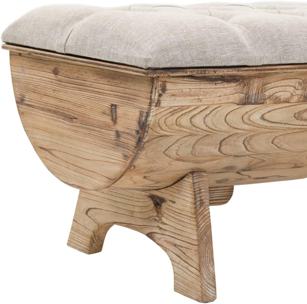 vidaXL Storage Bench, Storage Trunk, Entryway Bench with Storage, Hallway Bench for Hallway Living Room Doorway, Retro, Solid Fir Wood