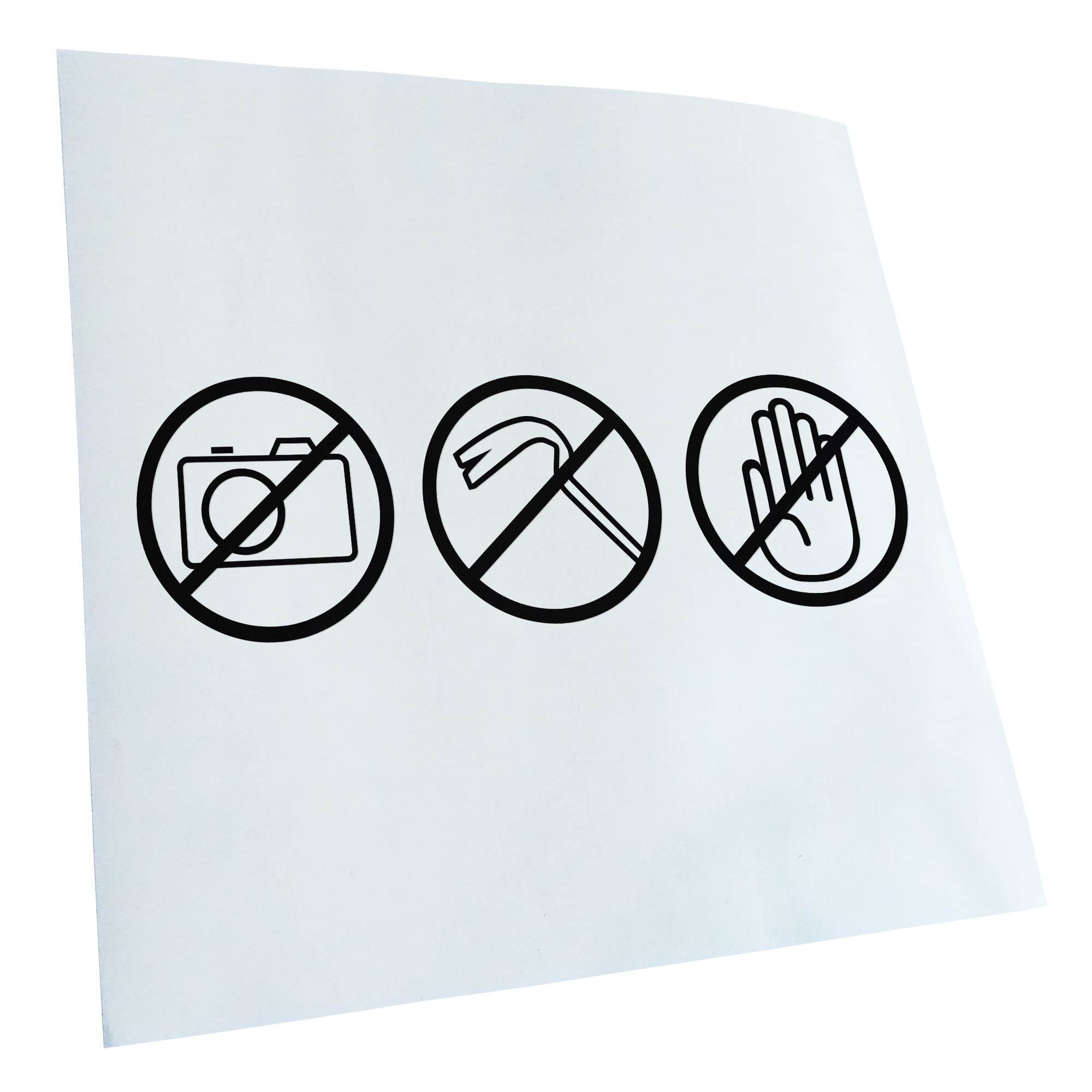 Kiwistar - Car Sticker - Black - 30 x 9 cm No Foto, Dont Touch,... - Rear Window Car Sticker Weatherproof for Car Truck Moped Truck - Sticker Exterior Self-Adhesive Tuning Accessories for Window
