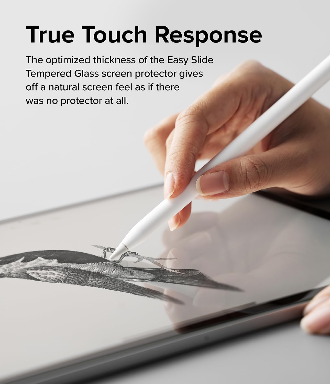Ringke Easy Slide Tempered Glass [Zero Chances of Failure] Compatible with iPad Air 11 Inch Screen Protector (M4 2026 & M3 2025 & M2 2024) Case Friendly Shatterproof Premium 9H Hardness