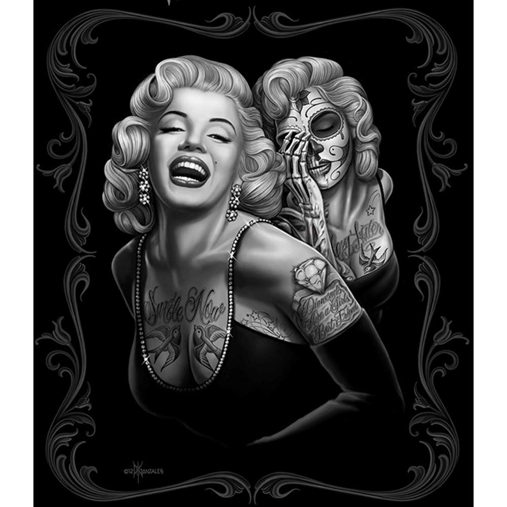 David Gonzales Art Smile Now Throw Blanket (Black)