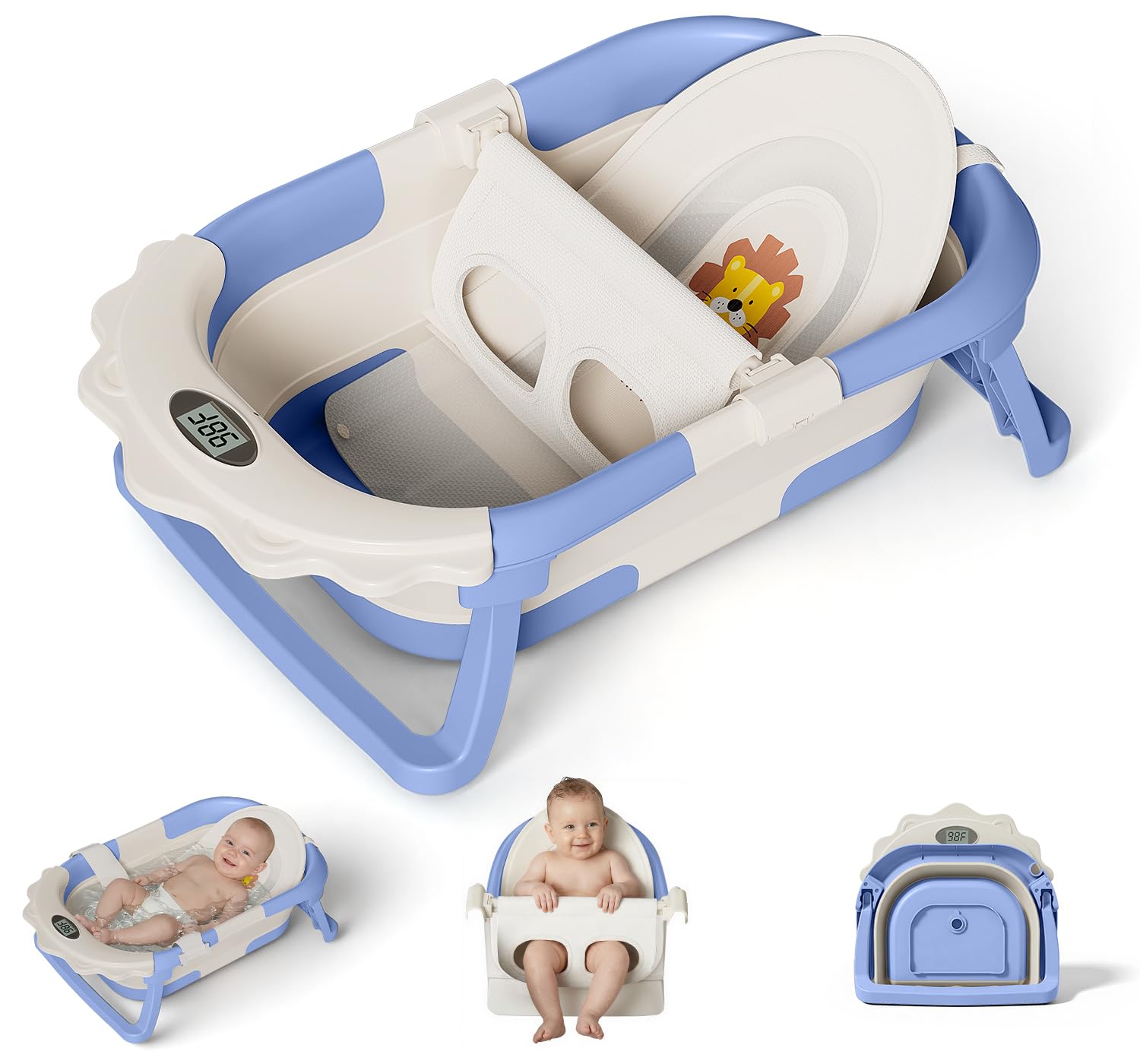Photo 1 of MoreFeel Foldable Baby Bathtub - 4-in-1 Infant Tub (0-24m)