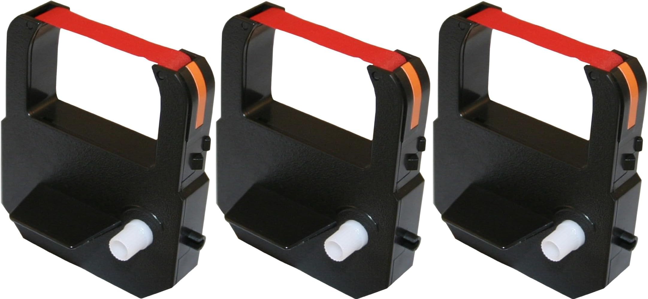 3-Pack Acroprint M150MC4, ES700, ES900 Ribbon Cartridge, Red Ink