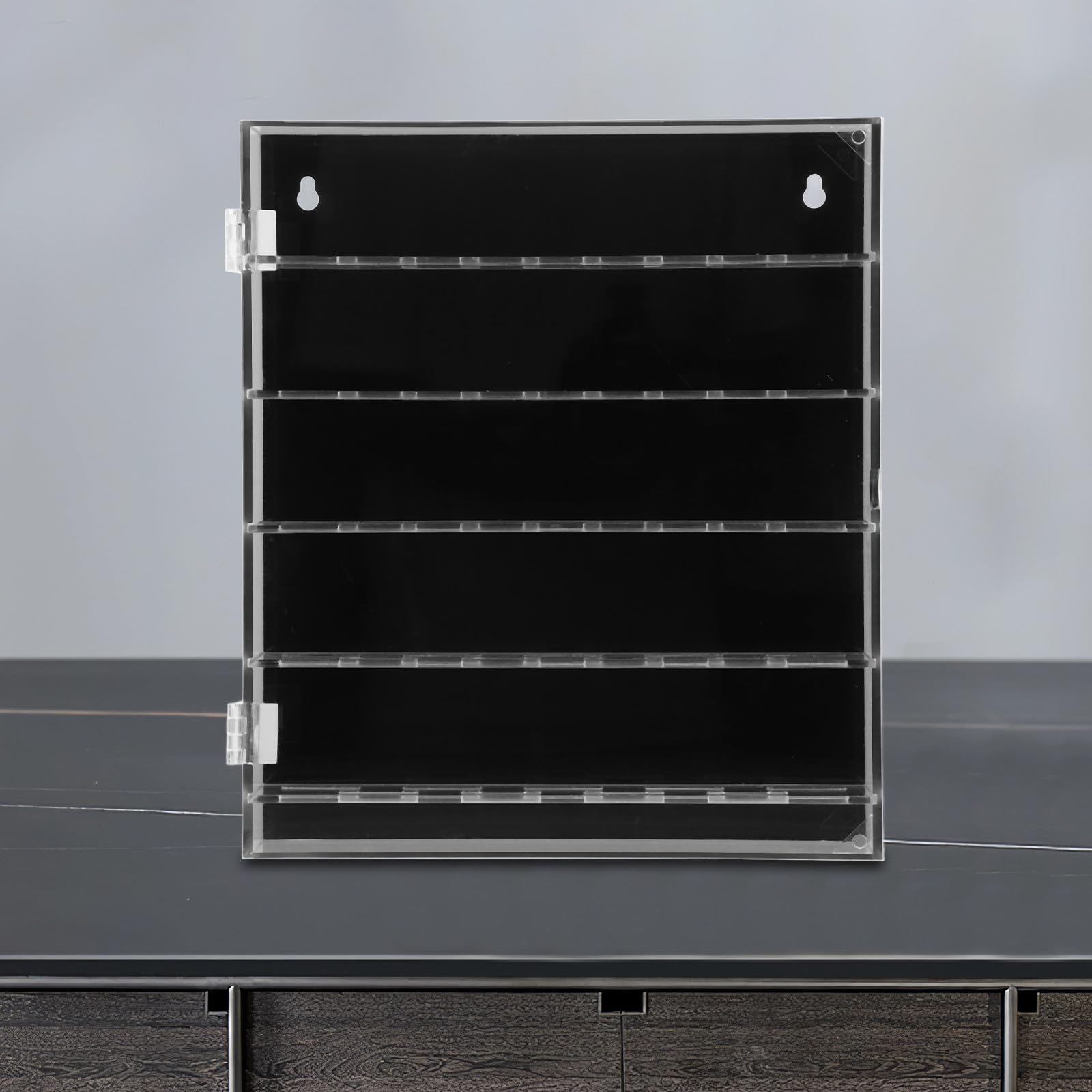 UKCOCO Caja de Coleccionador de Monedas de Desafío en Acrílico Transparente Diseño Elegante y Ahorro de Espacio para Exhibición en Oficina o Área de Display