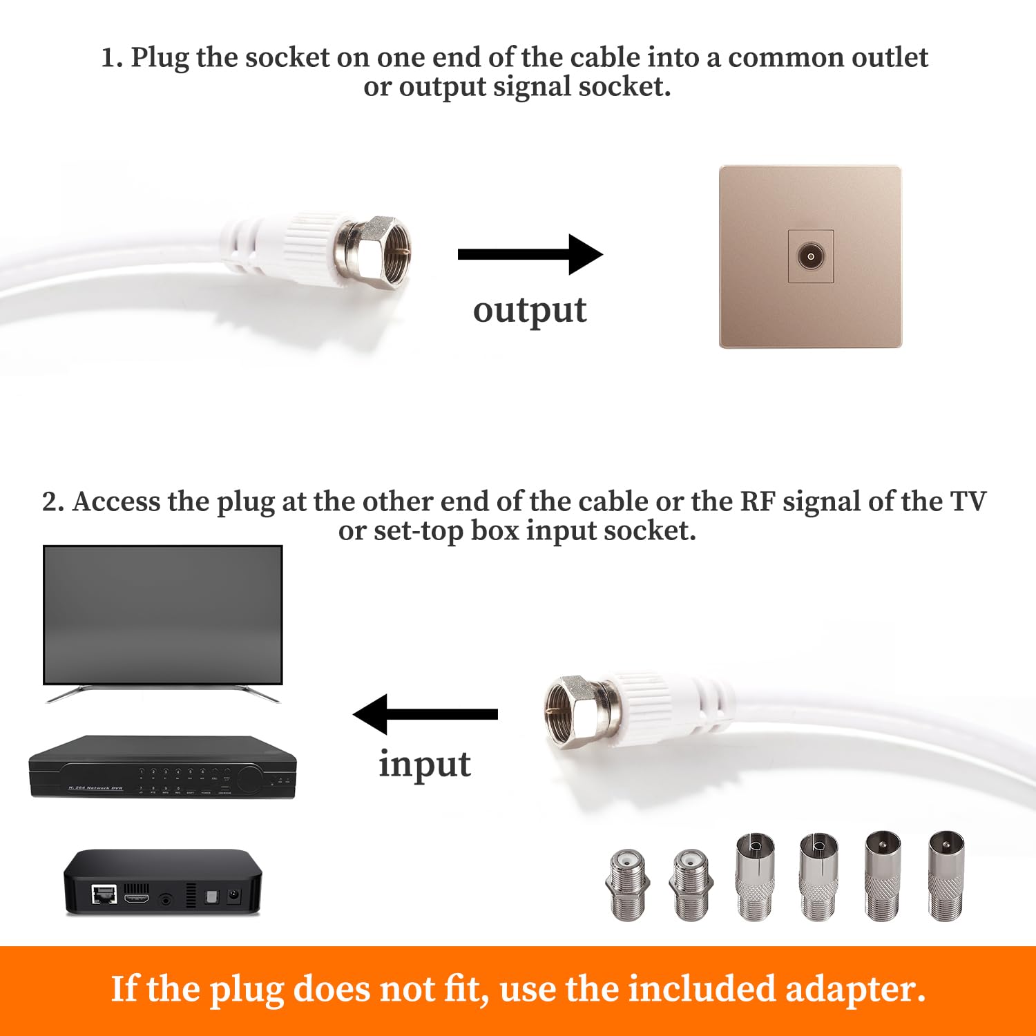 Mygatti 5M RG6 4K antennekabel mannelijk naar vrouwelijk, 90° hoek, coaxiale HD tv-kabel - 75 Ohm ICE- goud, stevige metalen connectors, voor digitale en analoge TV, antenneplug naar DVB-T, DVB-C